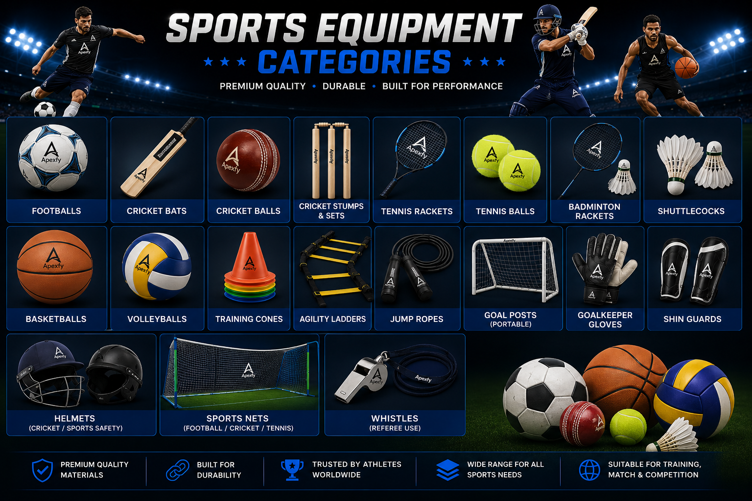 Sports Equipment Categories